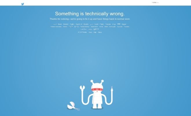 Twitter Social Media App and Website is Down