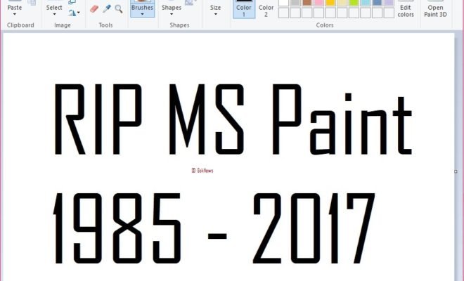 Microsoft Drawing Program Paint Killed Off after 32 Years