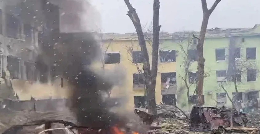 Russia Bombarded Ukrainian Cities on Meeting Day Between Zelensky and Biden